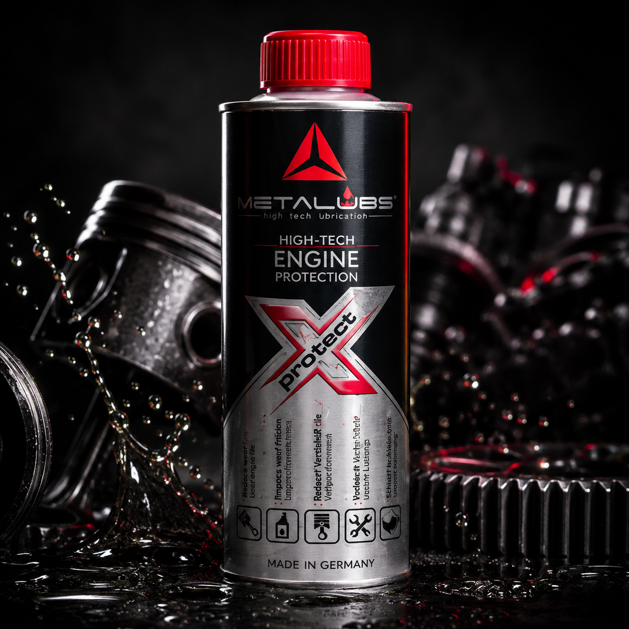 Metalubs X Protect 250 ml Motoröl Additiv – Verschleißschutz für Benziner und Diesel